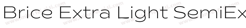 Brice Extra Light SemiExpanded字体转换